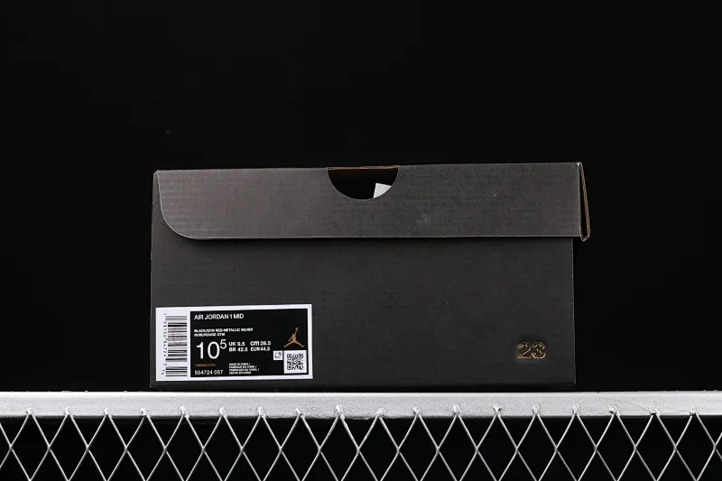 All categories Air Jordan Jordan series basketball shoes Air Jordan 1 Mid Air Jordan 1 Mid "Johnny Kilroy AJ1 Joe 1 China Black Silver 554724-057